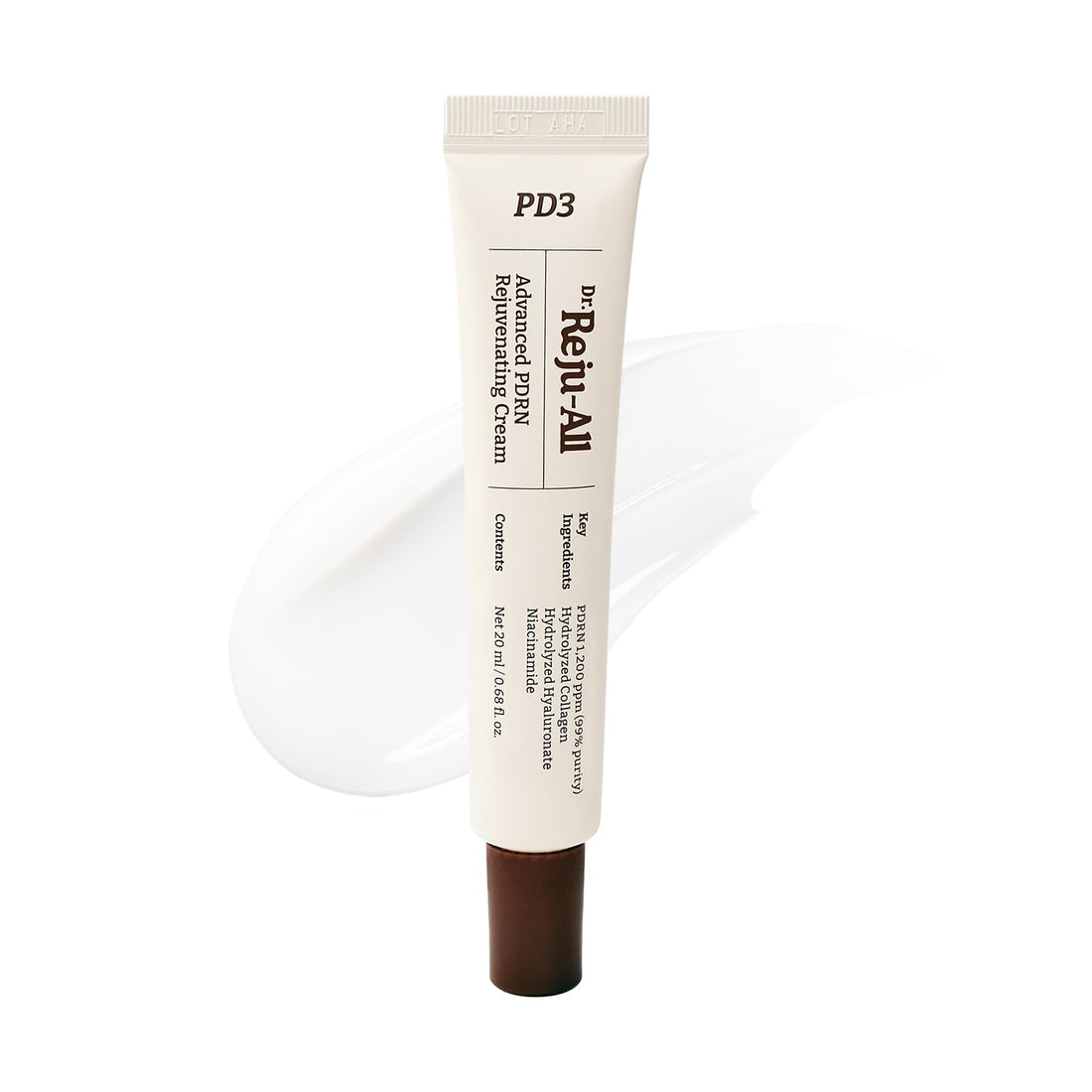Dr.Reju-All Advanced PDRN Rejuvenating Cream – 99% Pure Salmon DNA Gel Type Face Moisturizer – Optimal 1200ppm for Glass Skin & Plumping – Korean Pharmacy Anti-Aging Skin Care Face Cream – 20ml
