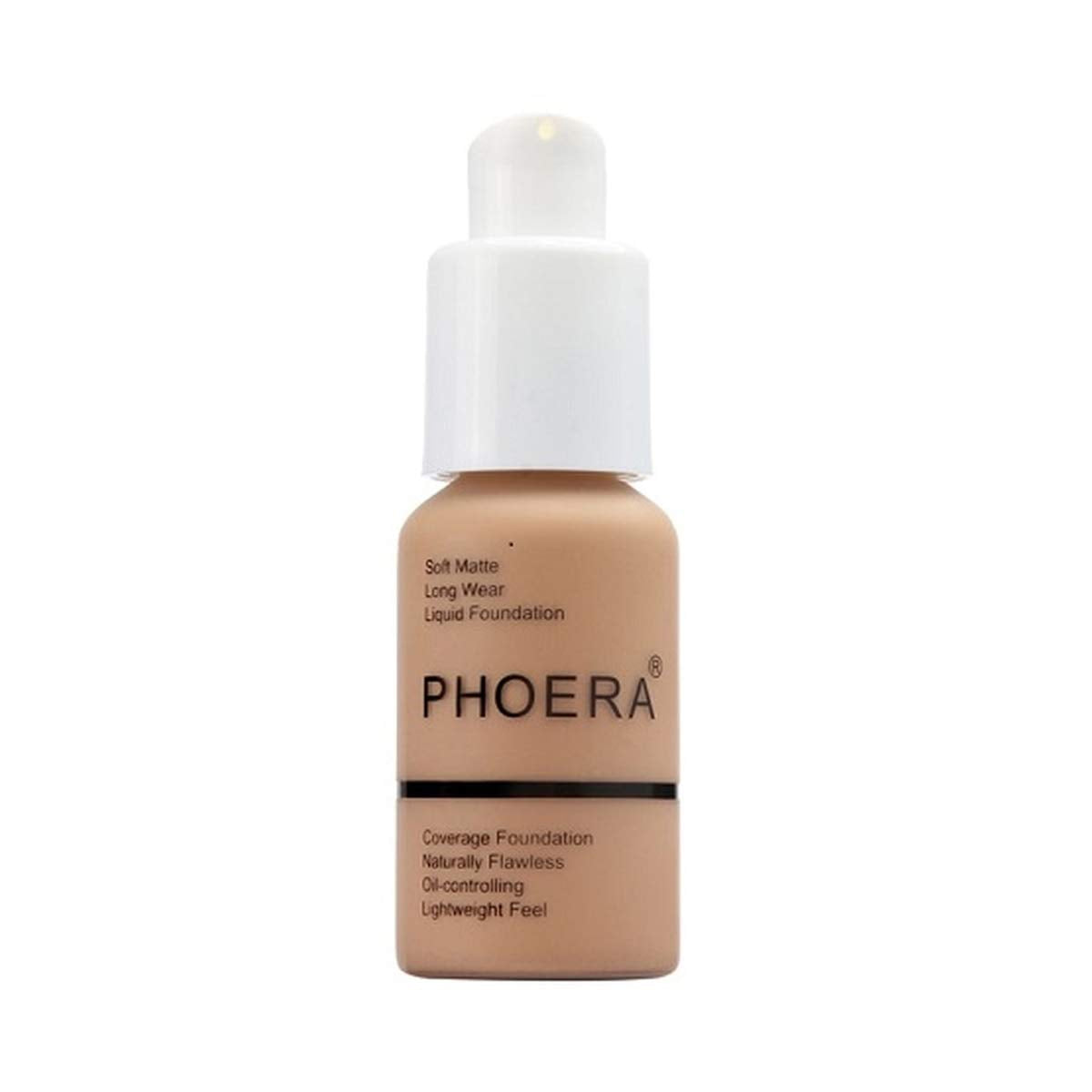 Aquapurity Phoera® Full Coverage Foundation Soft Matte Oil Control Concealer 30ml Long Lasting Flawless Cream Smooth (102 NUDE) Halalzen