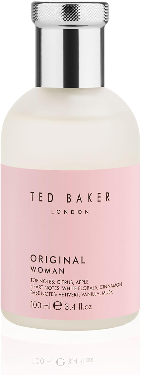 Ted Baker Woman Pink Eau de Toilette Floral Green & Fruity Perfume for Women with Peach, Bergamot, Apple, Tangerine Musk & Vanilla,Gift Idea, 3.38 fl oz / 100ml Halalzen