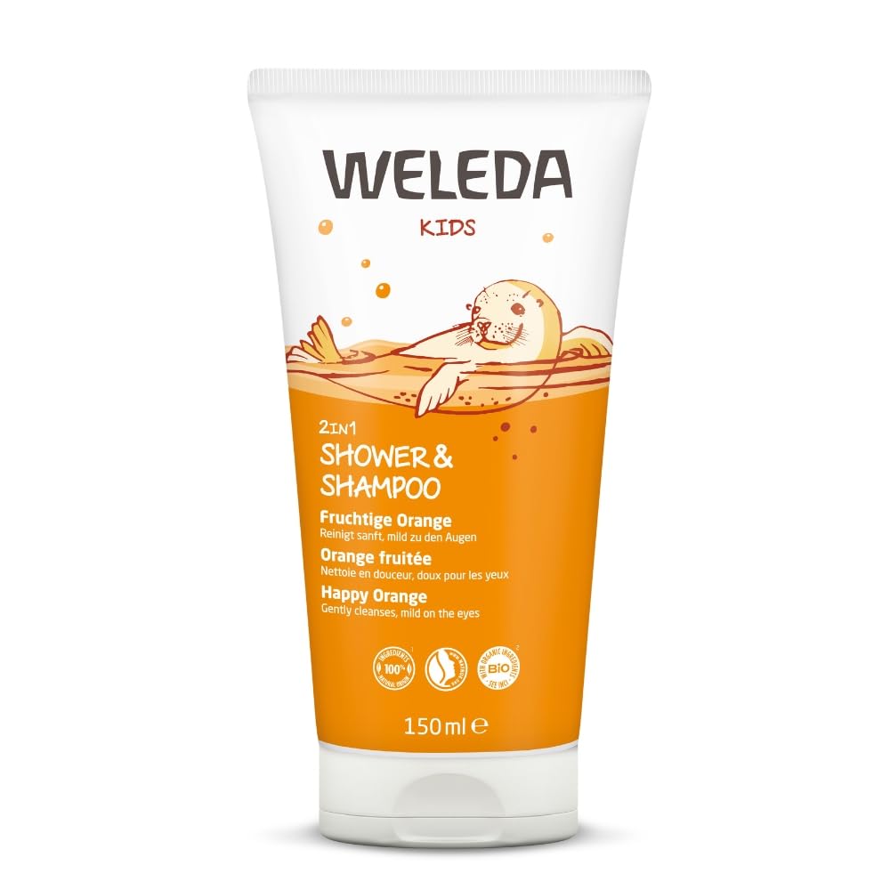 Weleda Kids 2in1 Shower & Shampoo with Fruity Orange, 150ml