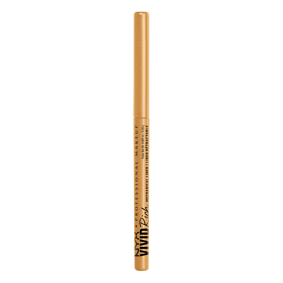 NYX PROFESSIONAL MAKEUP Vivid Rich Mechanical Eye Pencil, Vivid Rich Mechanical, Creamy Retractable Eyeliner - Smokin Topaz, Brown Eyeliner