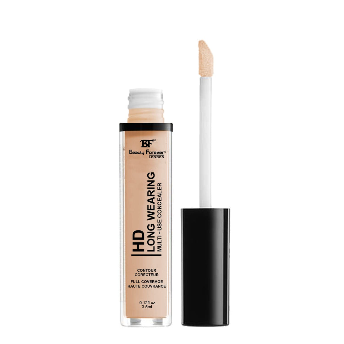 Beauty Forever HD Long Wearing Multi-use Concealer, Emollient Rich Formula, Creamy & Blend-able, 3.5ml (04 SAND) Halalzen