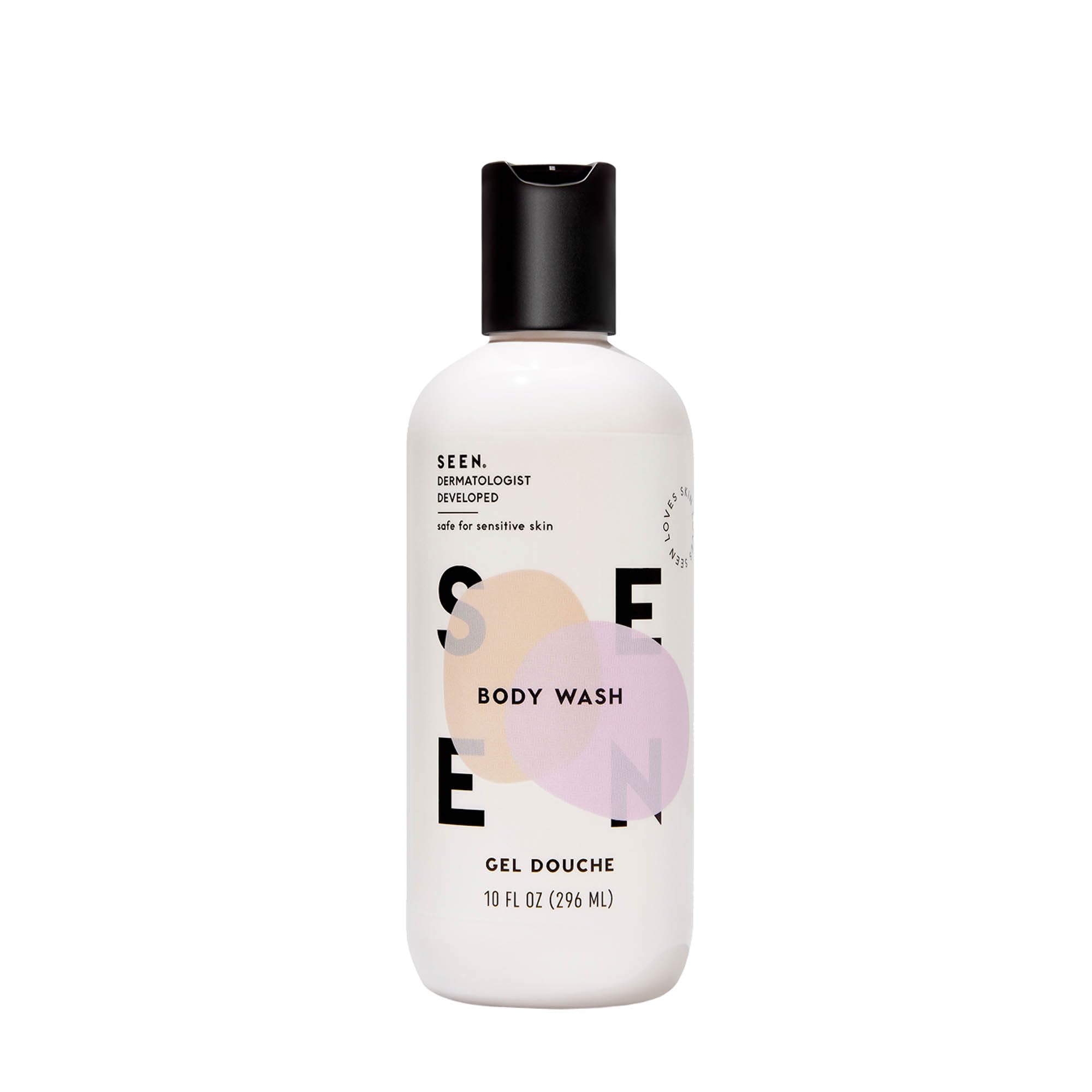 SEEN Body Wash, Fragrance Free - Non-Comedogenic & Non-Irritating Body Wash- Dermatologist-Developed - Safe for Sensitive, Eczema & Acne Prone Skin
