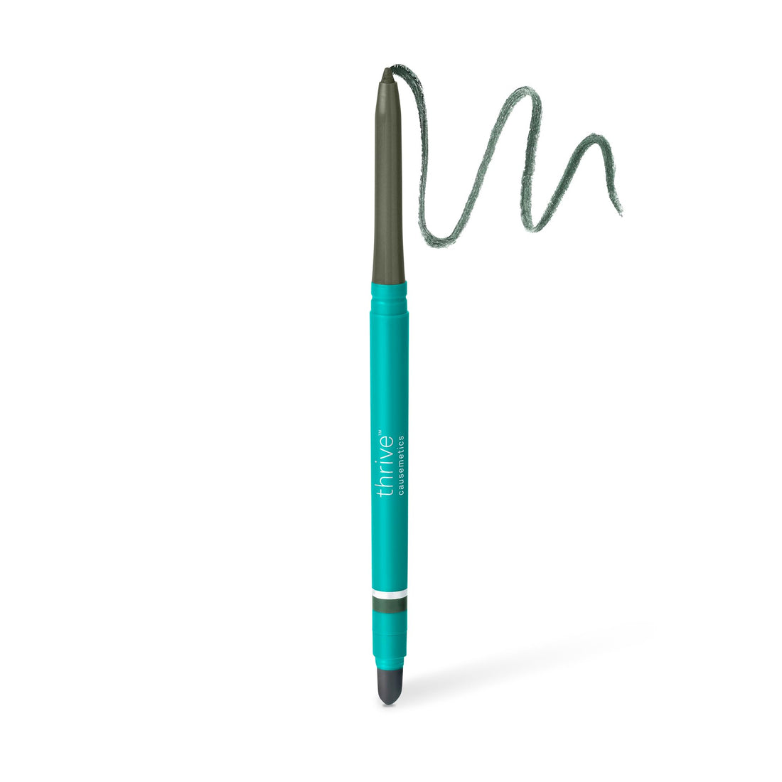 Thrive Causemetics Infinity Waterproof Eyeliner Pencil, Built In Sharpener & Smudge Tip, Long Lasting, Smudge Proof, Hyaluronic Acid & Shea Butter, Vegan & Cruelty Free, Ella (Brown Matte)