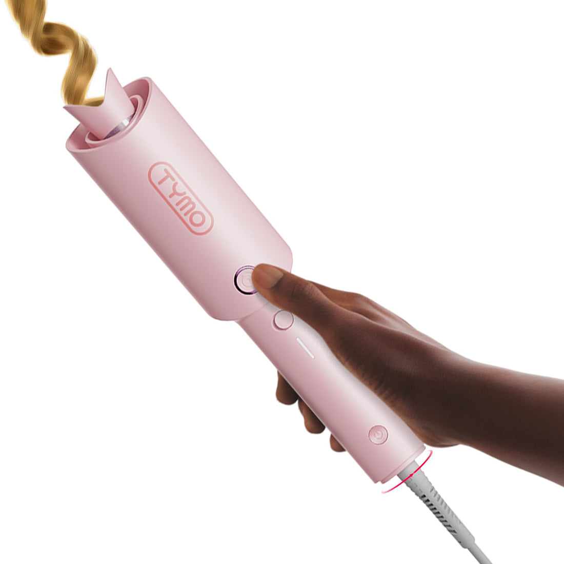 TYMO Hair Curler Automatic Rotating - CURLPRO, Beach Waves Curling Wand, Anti-Scald Curling Iron, Portable 500 Million Ionic, Dual Voltage & Lightweight for Travel, Ceramic Coating, Gray 1.25 inch Halalzen