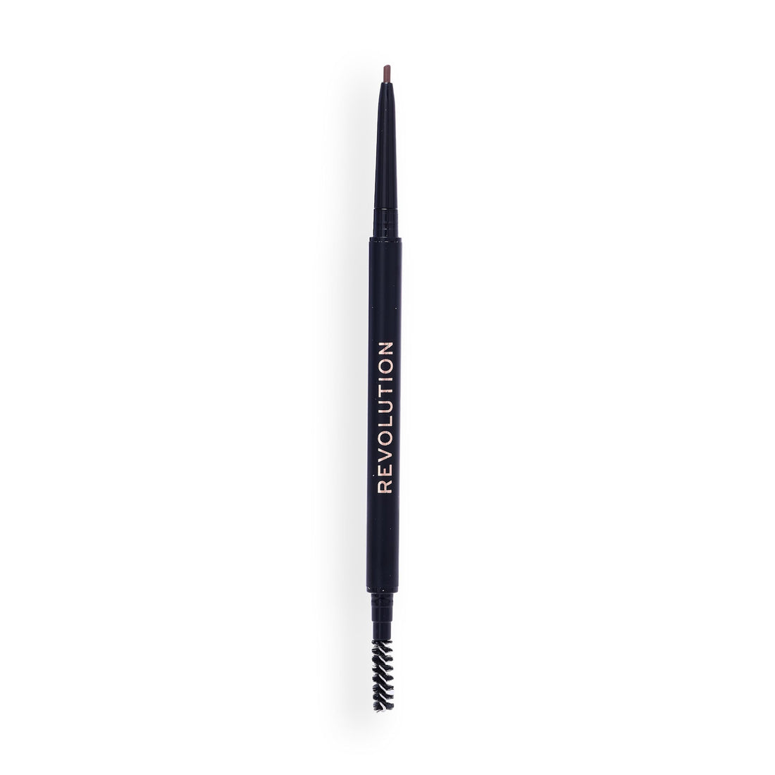 Revolution Precise Brow Pencil, Double-Ended Makeup Tool with Brush for Easy & Ultra Defined Brows and Bold Looks, Dark Brown, 0.05g