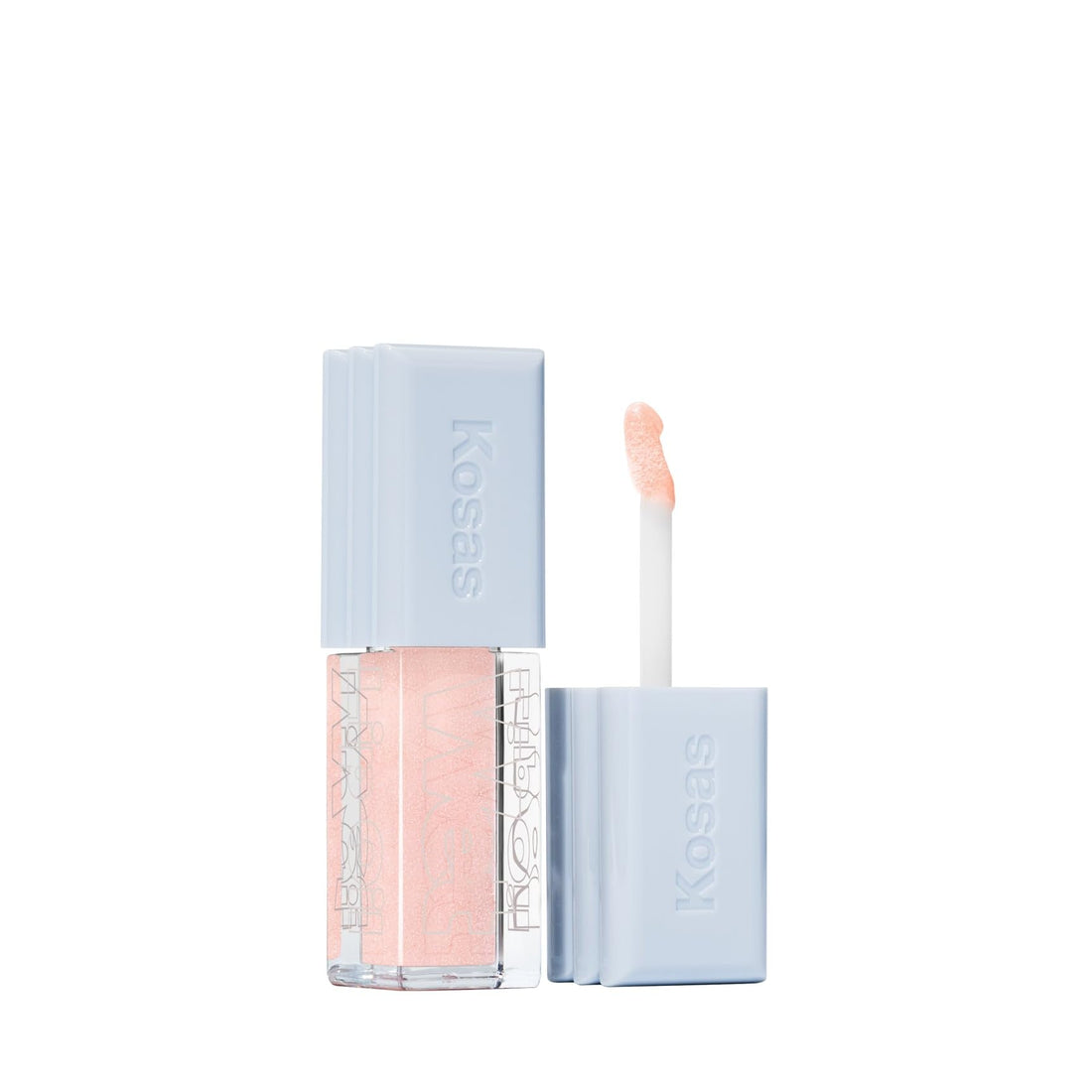 Kosas Wet Lip Oil Gloss - Hydrating Lip Plumping Treatment with Hyaluronic Acid & Peptides, Non-Sticky Finish (Malibu) Halalzen