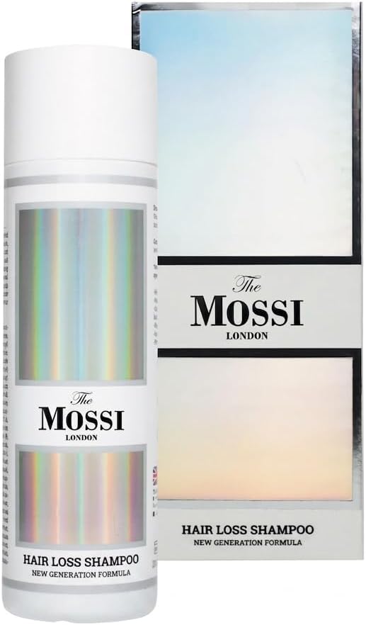 Mossi London Hair Growth Shampoo for Hair Loss and Thinning Hair | Biotin, Saw Palmetto & Rosemary | Purifying Scalp Cleanser for Fuller-Looking Hair | Men & Women | 200ml