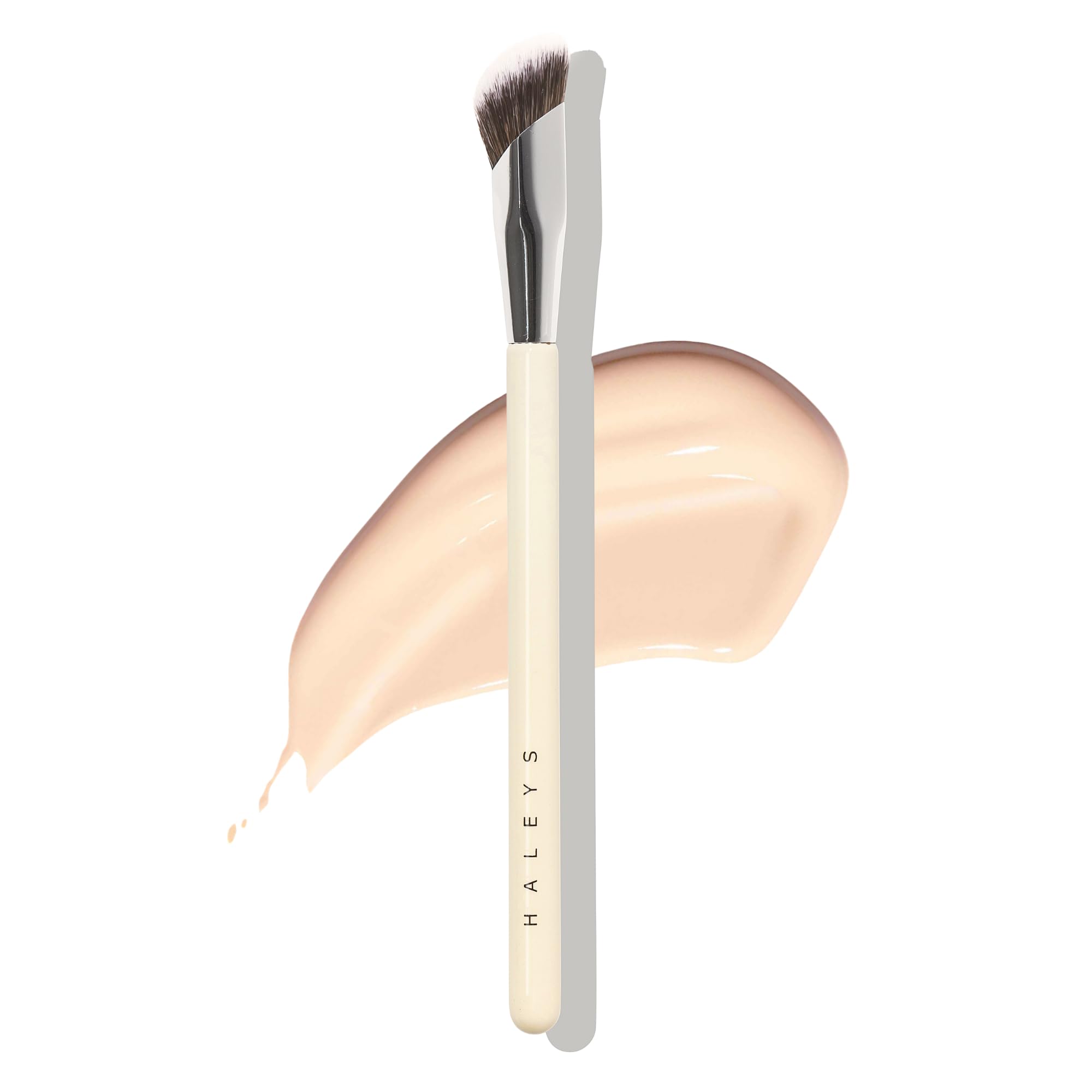 Haleys Beauty Kabuki Foundation Brush For Applying Powder, Foundation, Bronzer, Blush, and Mineral Make up, Soft Bristles, Seamless Blending, Makeup Brushes Essential, Vegan & Cruelty Free