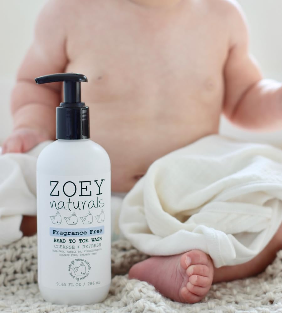 Zoey Naturals - Soothing Lavender Wash & Shampoo - Toddlers & Kids - With Tear-free, Paraben-Free, All Natural Ingredients for Sensitive Skin- 17 Oz Halalzen