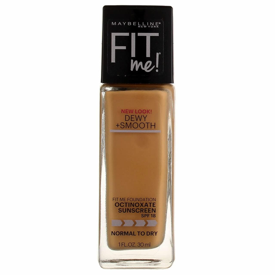 Maybelline Fit Me Dewy + Smooth Liquid Foundation Makeup, Classic Ivory, 1 Count (Packaging May Vary)