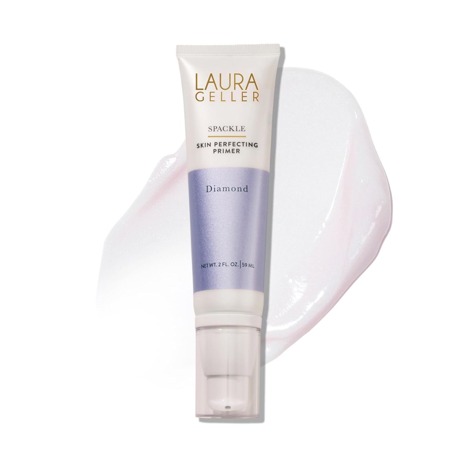 LAURA GELLER NEW YORK Spackle Primer - Diamond - Super-Size 2 Fl Oz - Hyaluronic Acid Makeup Primer for Mature Skin Halalzen