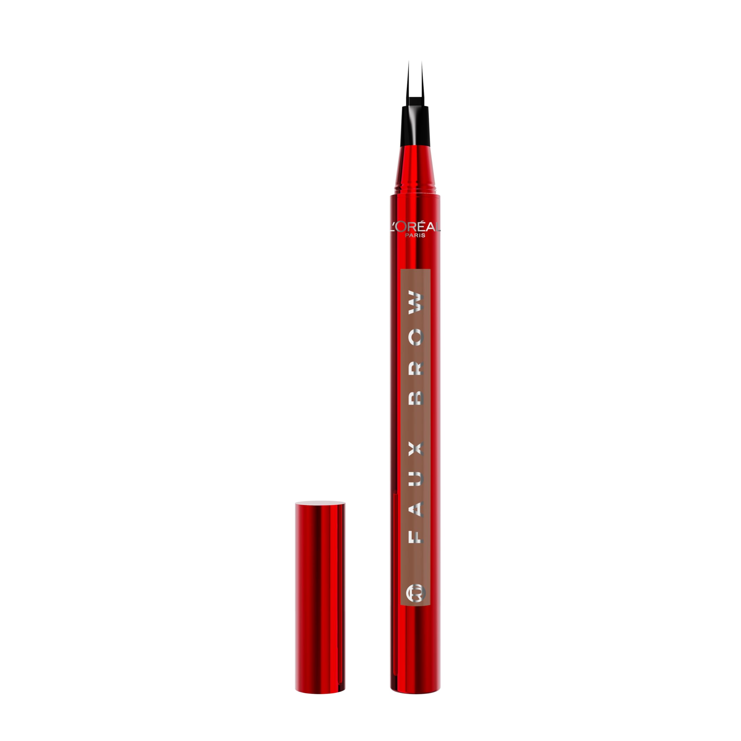 L'Oréal Paris Infallible Faux Brow, Double Brush Tip Brow Tint Pen, Natural Finish, Waterproof, Transfer and Smudge-Resistant, Shaping Brows for up to 48 hours, Shade: Light Brunette