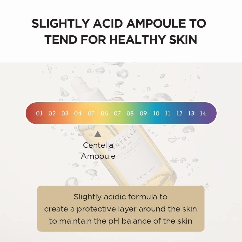 SKIN1004 Madagascar Centella Asiatica Ampoule Facial Serum 1.85 fl.oz, 55ml, Soothes Acne Prone and Sensitive Skin Halalzen