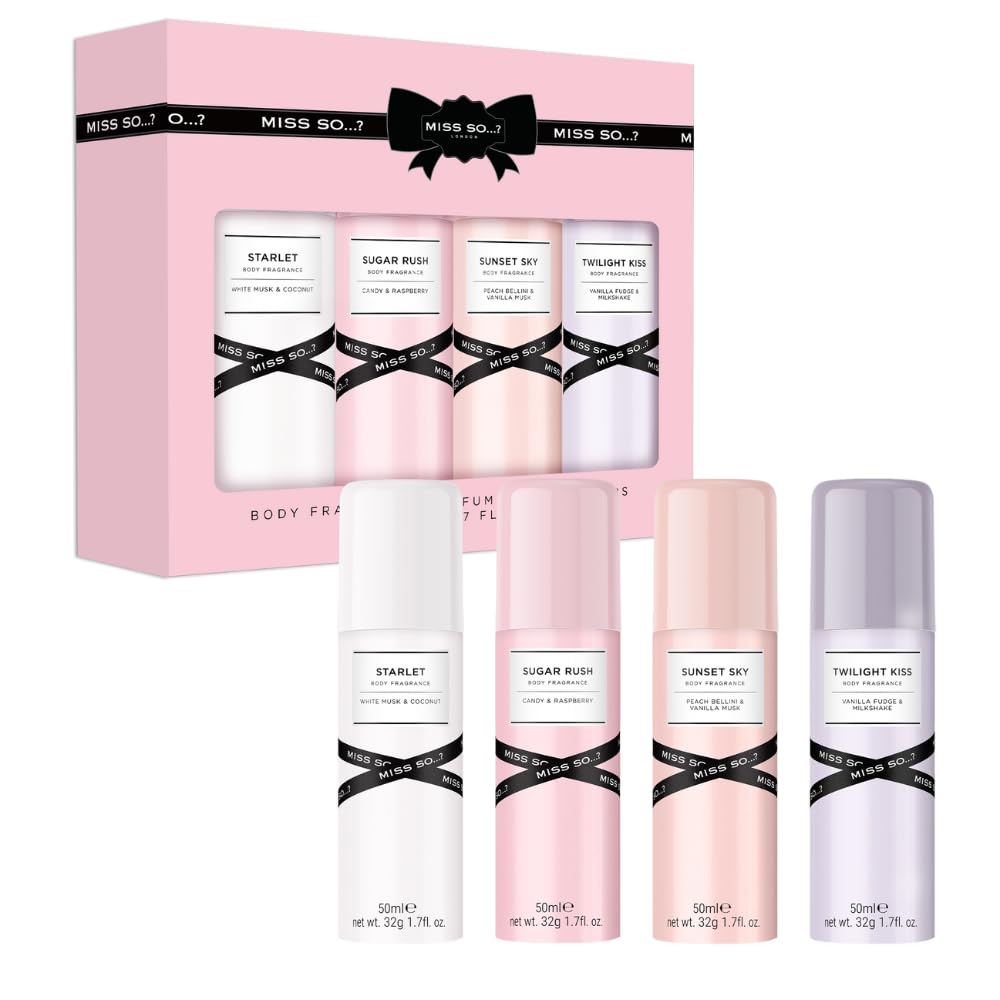 Miss So...? Mini Galore Womens Body fragrance Gift Set 4x50ml Halalzen