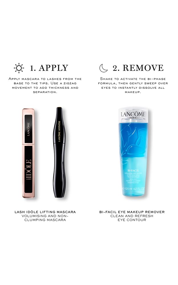 Lancôme Bi-Facil Eye Makeup Remover, Non-Oily, Bi-Phase, Dissolves Waterproof Mascara, Instant Action, Gentle for Sensitive Eyes, Effortlessly Removes Make-up Halalzen