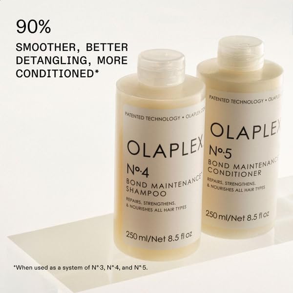 Olaplex Wash and Shine Hair Kit: Nº.4, 5, 7, Shampoo & Conditioner Set | Cleanse, Hydrate, & Control Frizz Up to 72 Hours | Bonding Oil for Shine & Protect | For Coily, Curly, Straight, and Wavy