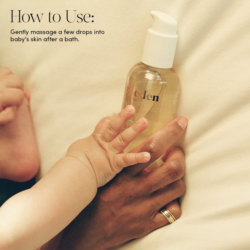 Evereden Soothing Baby Massage Oil 10.1 fl oz. | Clean Baby Care | Non-toxic and Fragrance Free | Clean Ingredients Halalzen