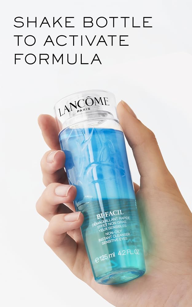 Lancôme Bi-Facil Eye Makeup Remover, Non-Oily, Bi-Phase, Dissolves Waterproof Mascara, Instant Action, Gentle for Sensitive Eyes, Effortlessly Removes Make-up Halalzen