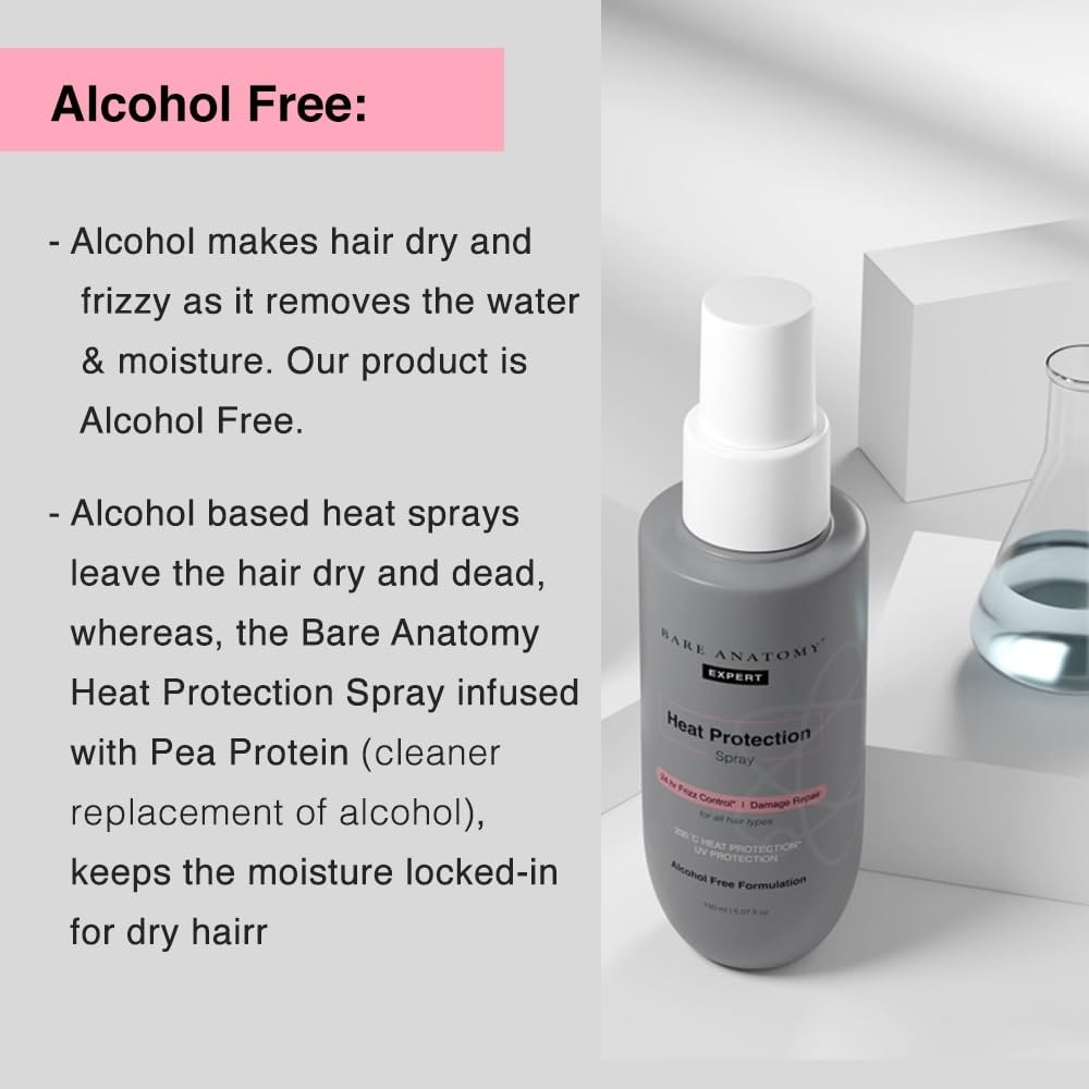 Bare Anatomy Rosemary & Rice Water Growth Spray | Thicker, Voluminous & Hydrated Hair | Reduces Breakage | Non Greasy & Fast Absorbing | 100% Natural Extract | All Hair Types | 100ml