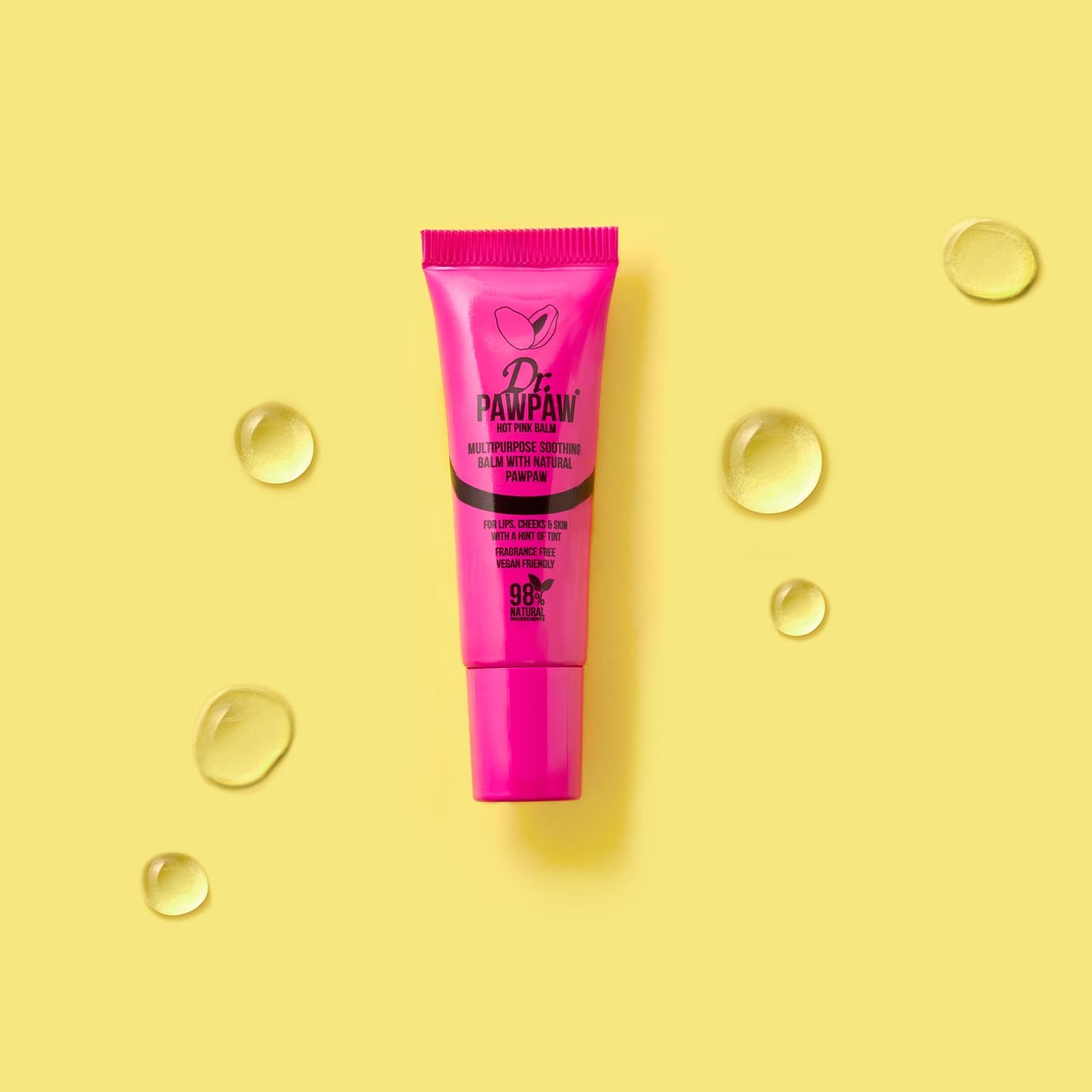 Dr.PAWPAW Overnight Lip Mask 10ml, Natural Hydrating Lip Treatment with Pawpaw Aloe Vera Olive Oil and Peptides, Vegan Balm to Smooth and Plump Lips Overnight Halalzen