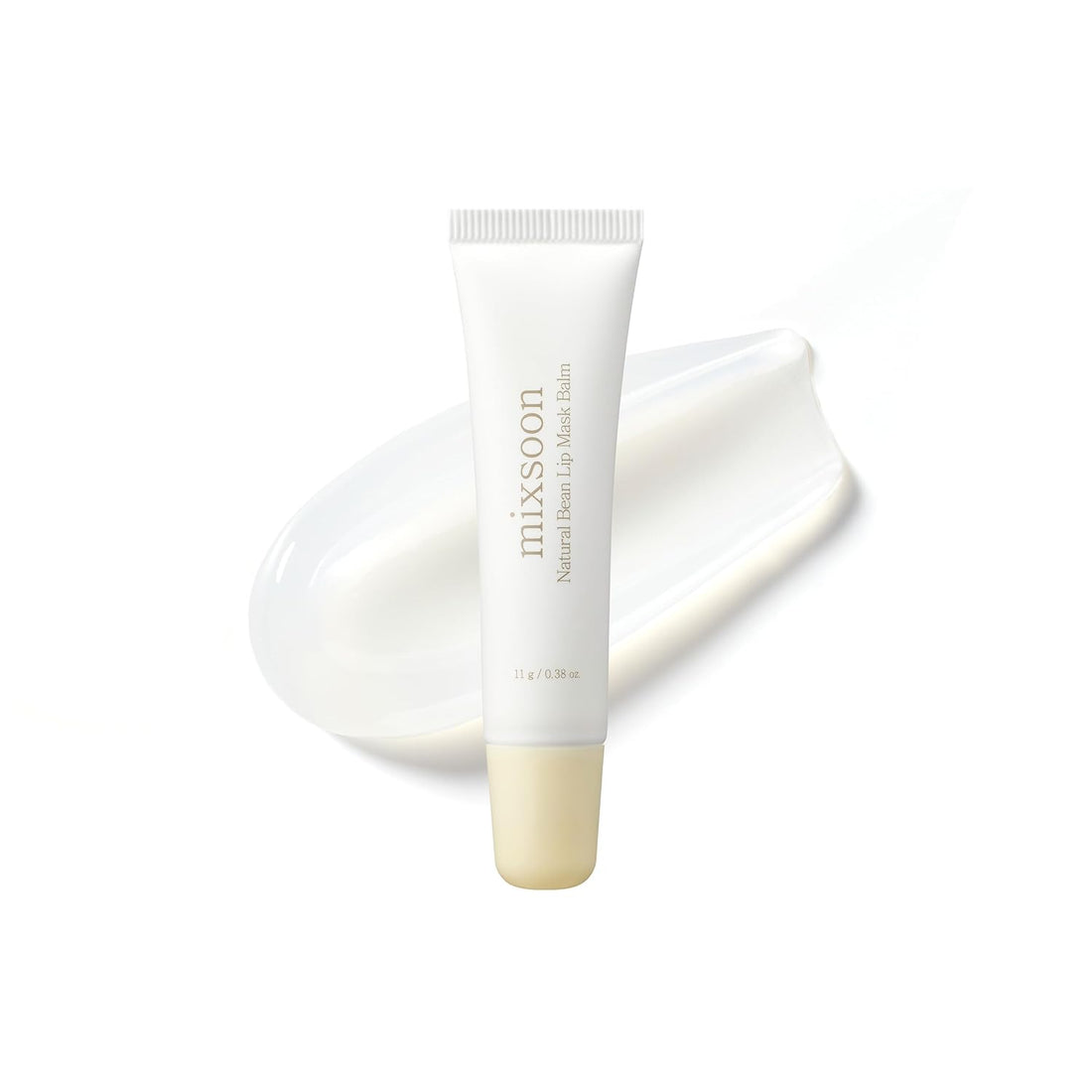 mixsoon Natural Bean Lip Mask Balm - Hydrated Lips, Softening, Fermented Bean and Shea Butter, Vegan Formula for Smooth Lip Balm 11g / 0.37 fl. oz. Korean Glass Skin Care Halalzen