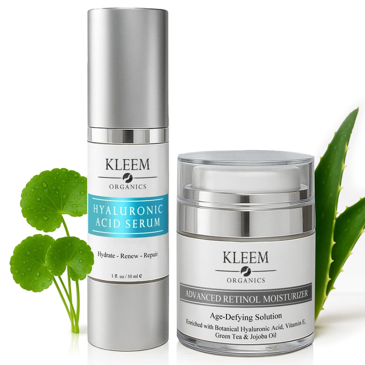 Kleem Retinol Night Cream – Anti Wrinkle Face Cream with Hyaluronic Acid & Panthenol – Anti Aging Cream for Fine Lines, Dark Spots & Uneven Skin Tone – Gentle Formula, 50ml
