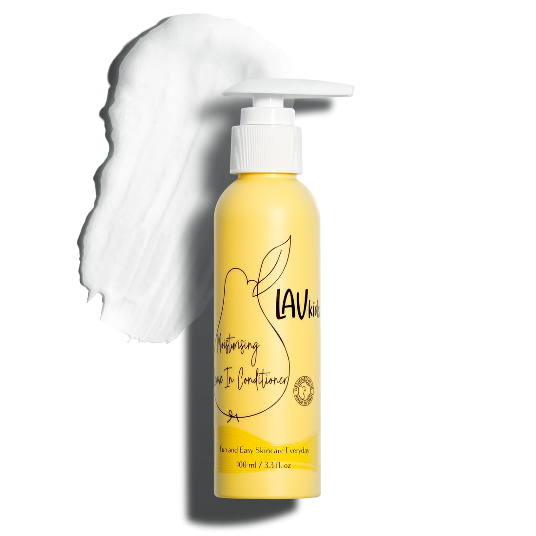 Lav Kids Natural Hair Care Bundle for Daily Use, Algae Extract and Moisturizing (Shampoo + Conditioner)