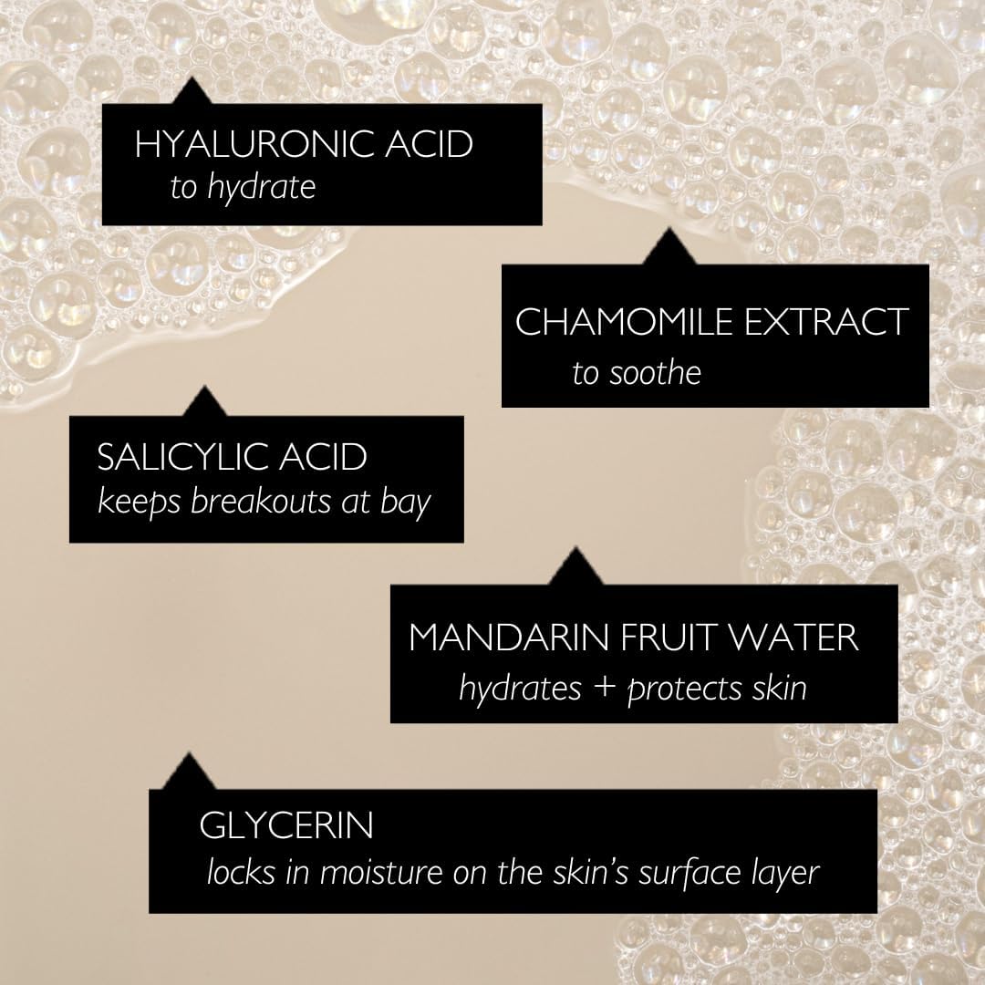 UpCircle Face Toner with Hyaluronic Acid + Salicylic Acid 100ml - for Balancing, Plumping + Soothing - Mandarin Fruit Water, Chamomile Extract + Glycerin - Natural, Vegan + Cruelty-Free