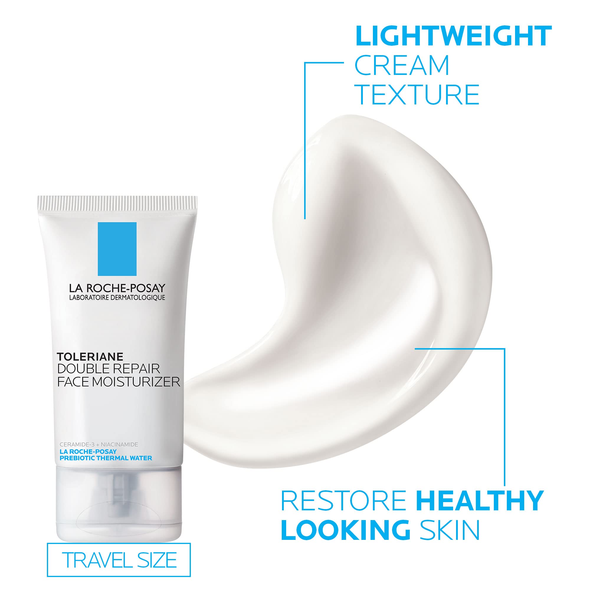 La Roche-Posay Toleriane Hydrating Gentle Face Cleanser, Hydrating Facial Cleanser With Niacinamide + Ceramides, Daily Face Wash For Dry Skin To Normal Skin, Sensitive Skin Tested, Fragrance Free