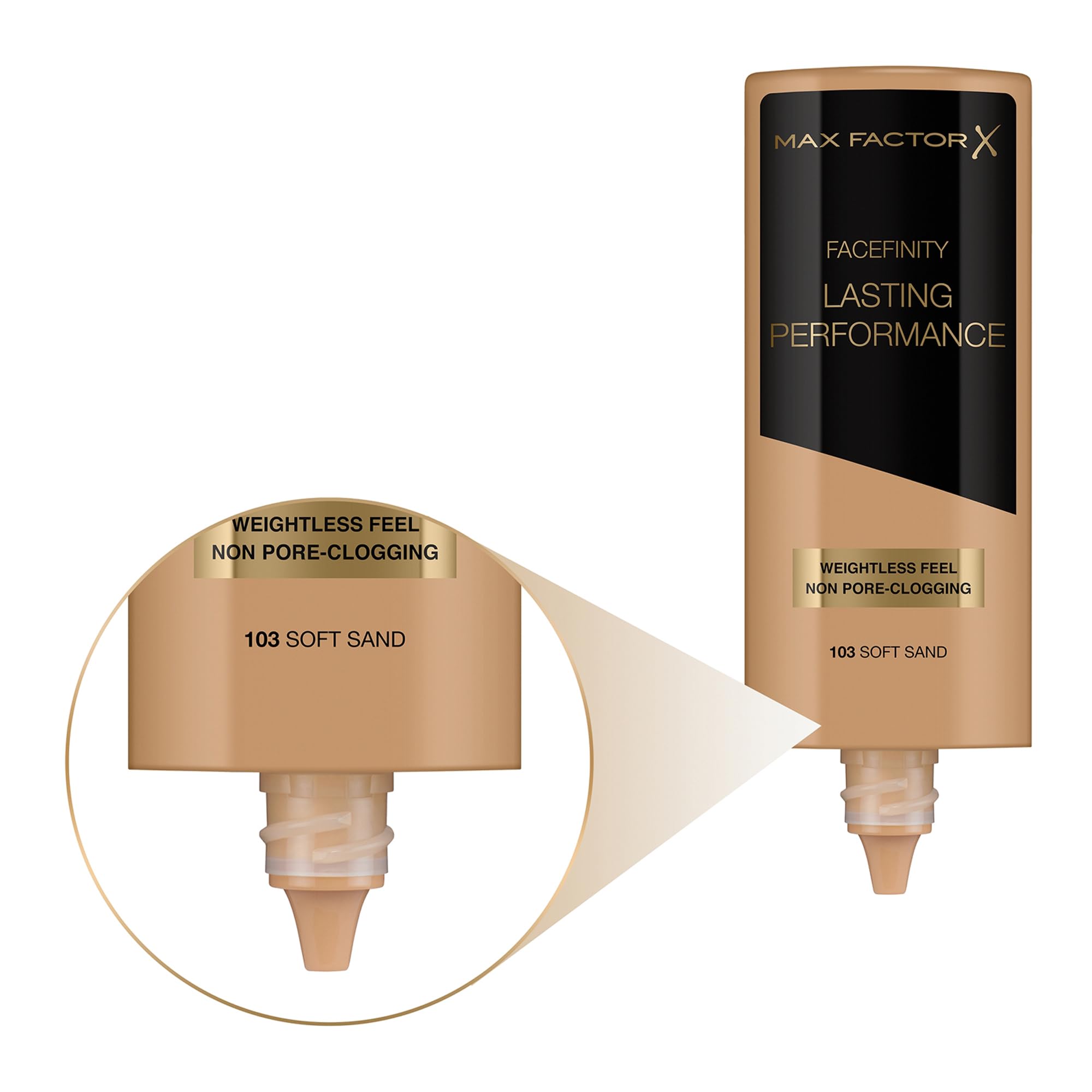 Max Factor Lasting Performance Liquid Foundation, Ivory, Full Coverage, Flawless and Radiant Finish, Lightweight Formula, Smudge Resistant, Non Pore-Clogging, Fragrance Free, 35ml Halalzen
