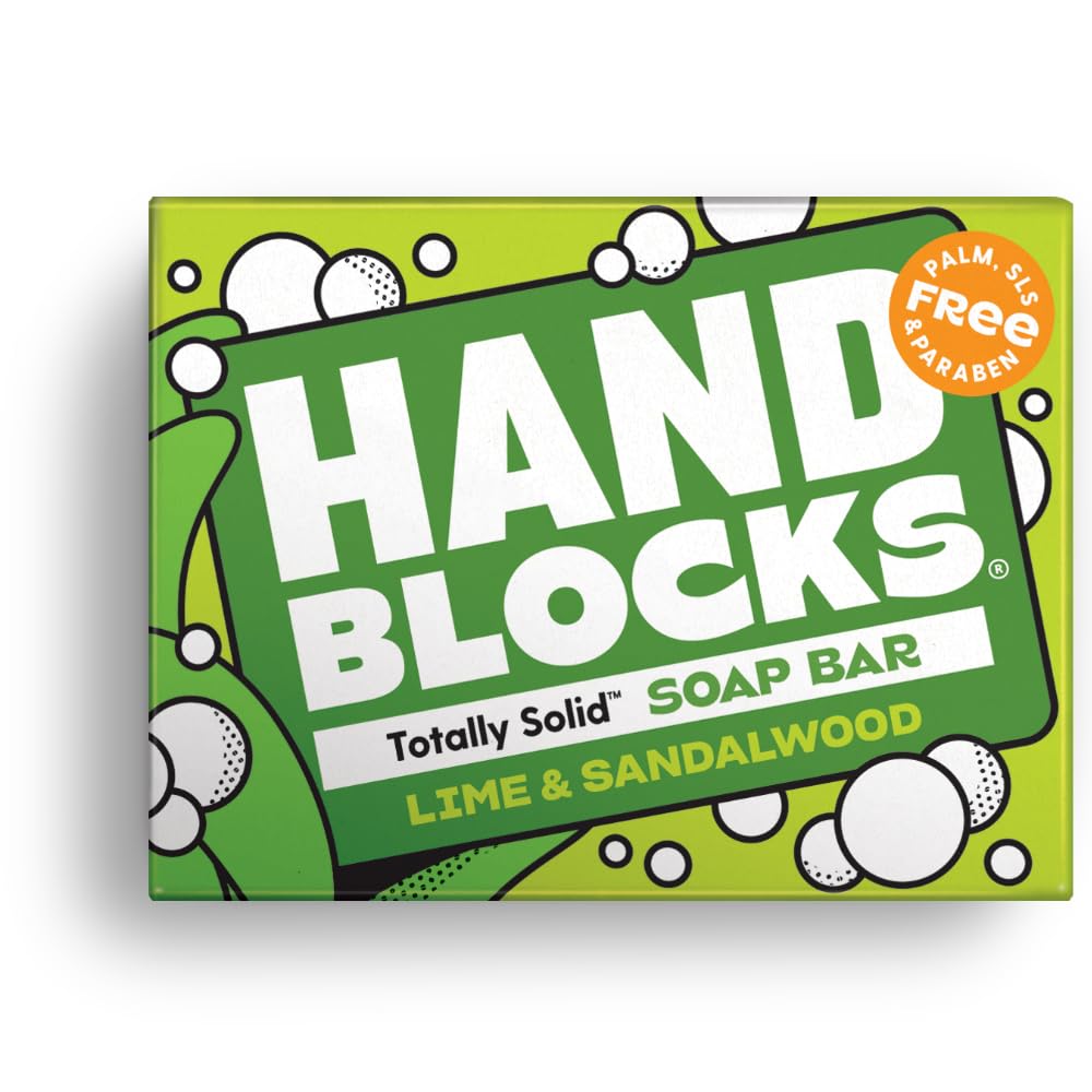 Hand Blocks: Cedarwrood & Eucalyptus (6 Pack) - Cold Processed Natural Soap Bars - Plastic, Palm, SLS, SLES & Paraben Free Halalzen