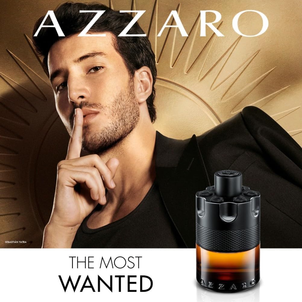 Azzaro The Most Wanted Parfum, Intense Fougere Ambery Spicy Fragrance for Men with Red Ginger, Glowing Toffee, Bourbon Vanilla and Earthy Woods, Seductive and Long Lasting Aftershave, 50ml