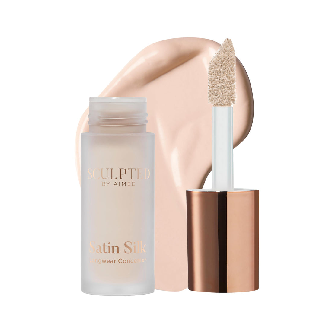 Satin Silk Longwear Concealer - Lightweight, Hydrating & Long-Lasting Concealer from Sculpted by Aimee for Dark Circles, Blemishes and Pigmentation (Ivory 2.0) Halalzen