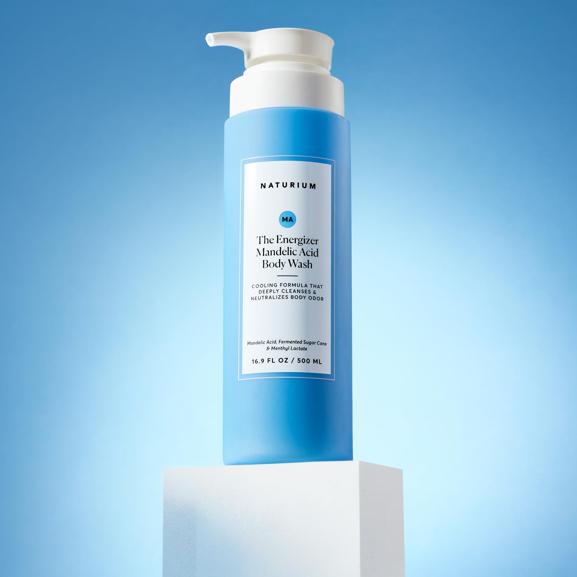 Naturium The Smoother Glycolic Acid Exfoliating Body Wash, Soft & Smoothing Cleanser | 16.9 FL OZ / 500 ML