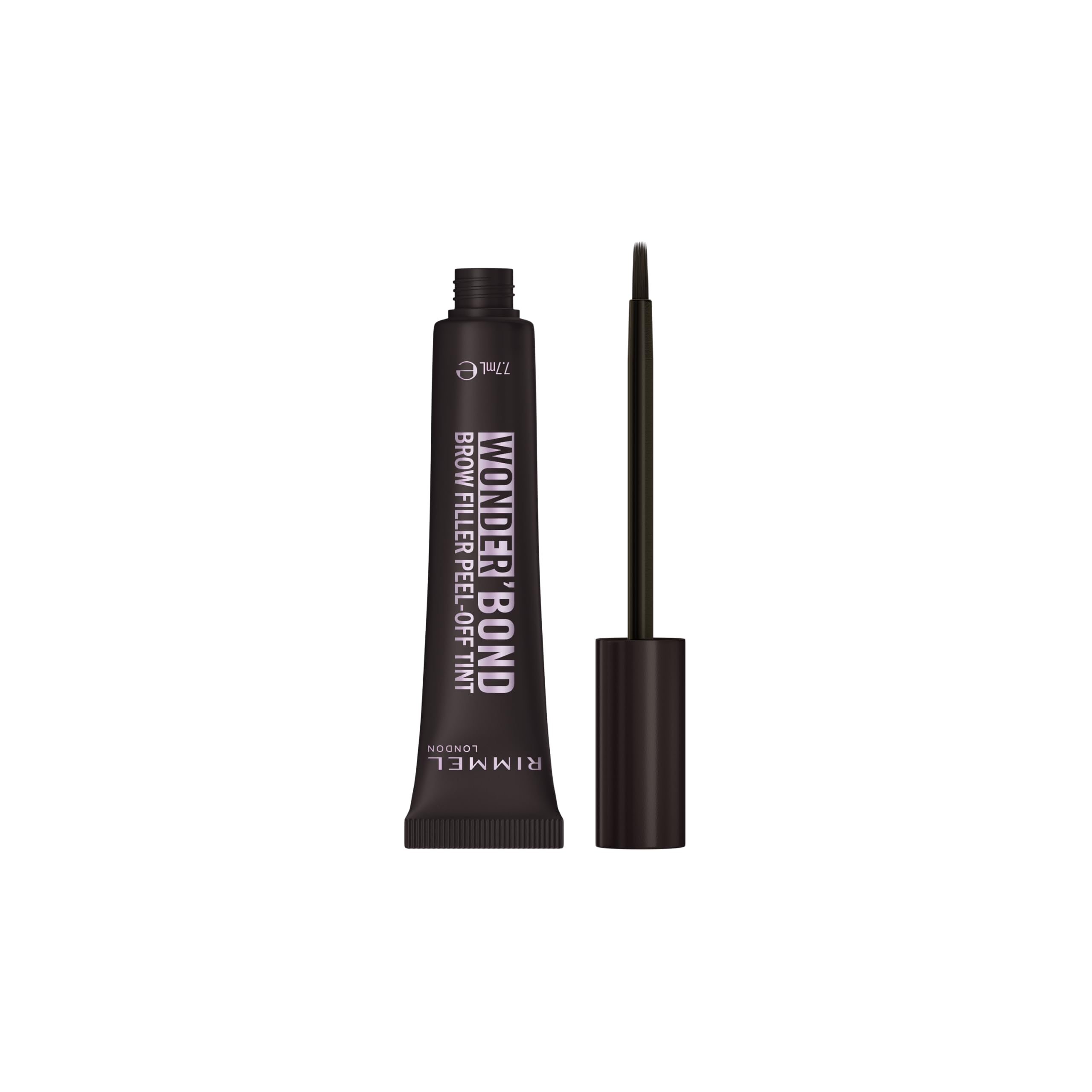 Rimmel Wonder’Bond Brow Filler Peel‑Off Tint, Medium Brown, Semi‑Permanent Brow Tint with Biotin for Fuller, Thicker Brows, Waterproof & Transfer‑Proof, 2‑in‑1 Tint & Brow Mask, Vegan, 7.7ml