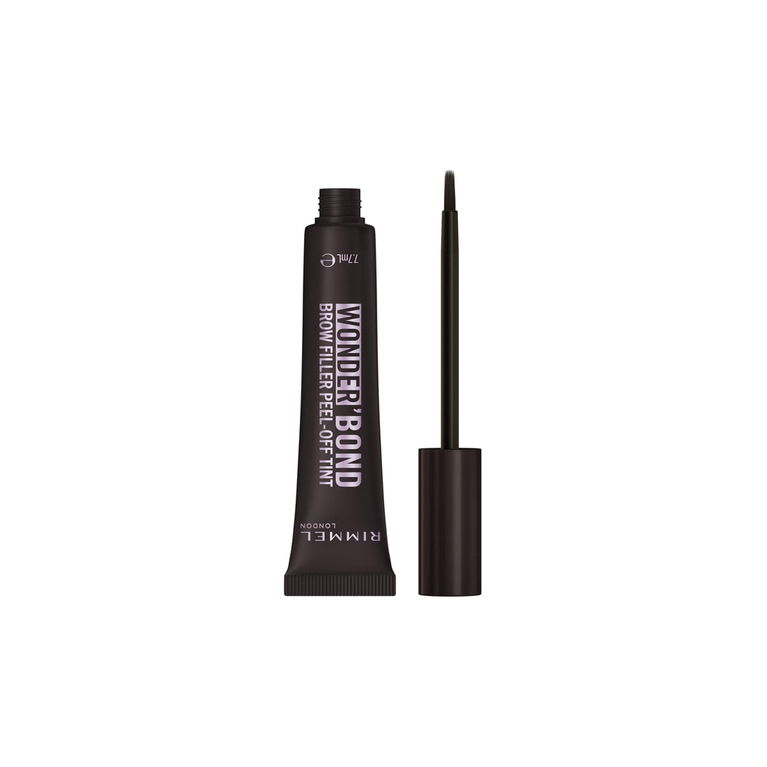 Rimmel Wonder’Bond Brow Filler Peel‑Off Tint, Medium Brown, Semi‑Permanent Brow Tint with Biotin for Fuller, Thicker Brows, Waterproof & Transfer‑Proof, 2‑in‑1 Tint & Brow Mask, Vegan, 7.7ml