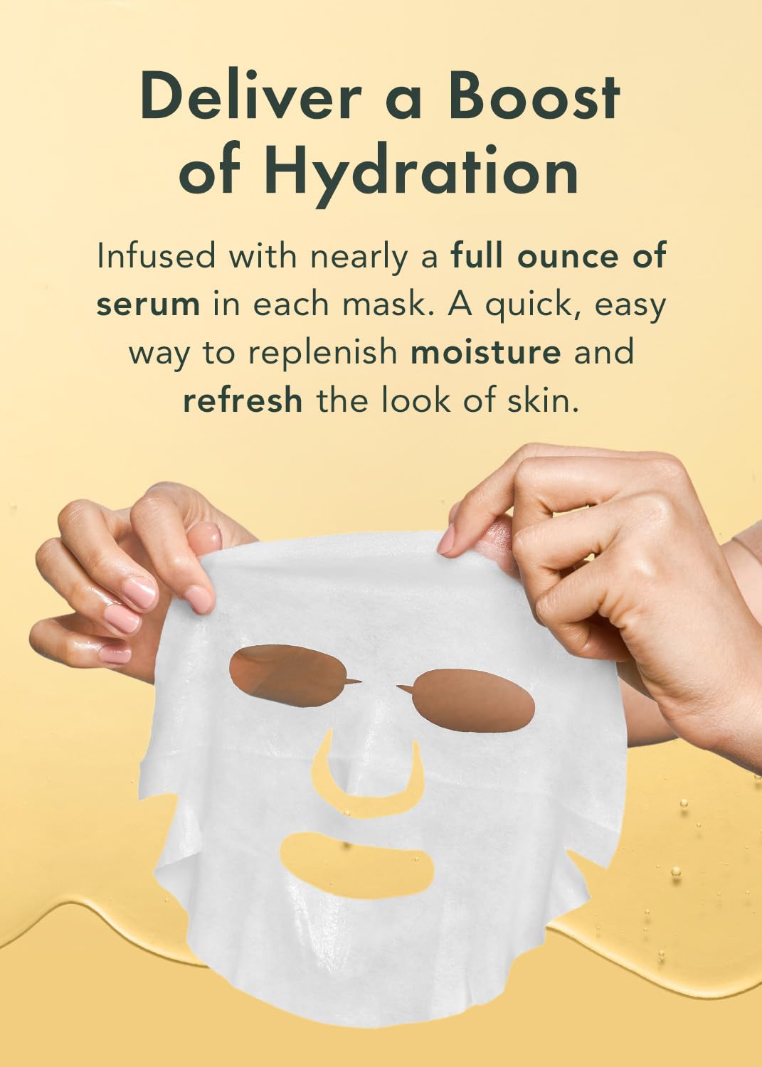 Rael Beauty Collagen + PDRN Face Masks - Korean Skincare for Glass Skin, Smoothing, Salmon PDRN & Hydrolyzed Collagen & Hyaluronic Acid, Anti-Slip Grip, Fragrance & PEGs & Cruelty Free (4 Sheets)