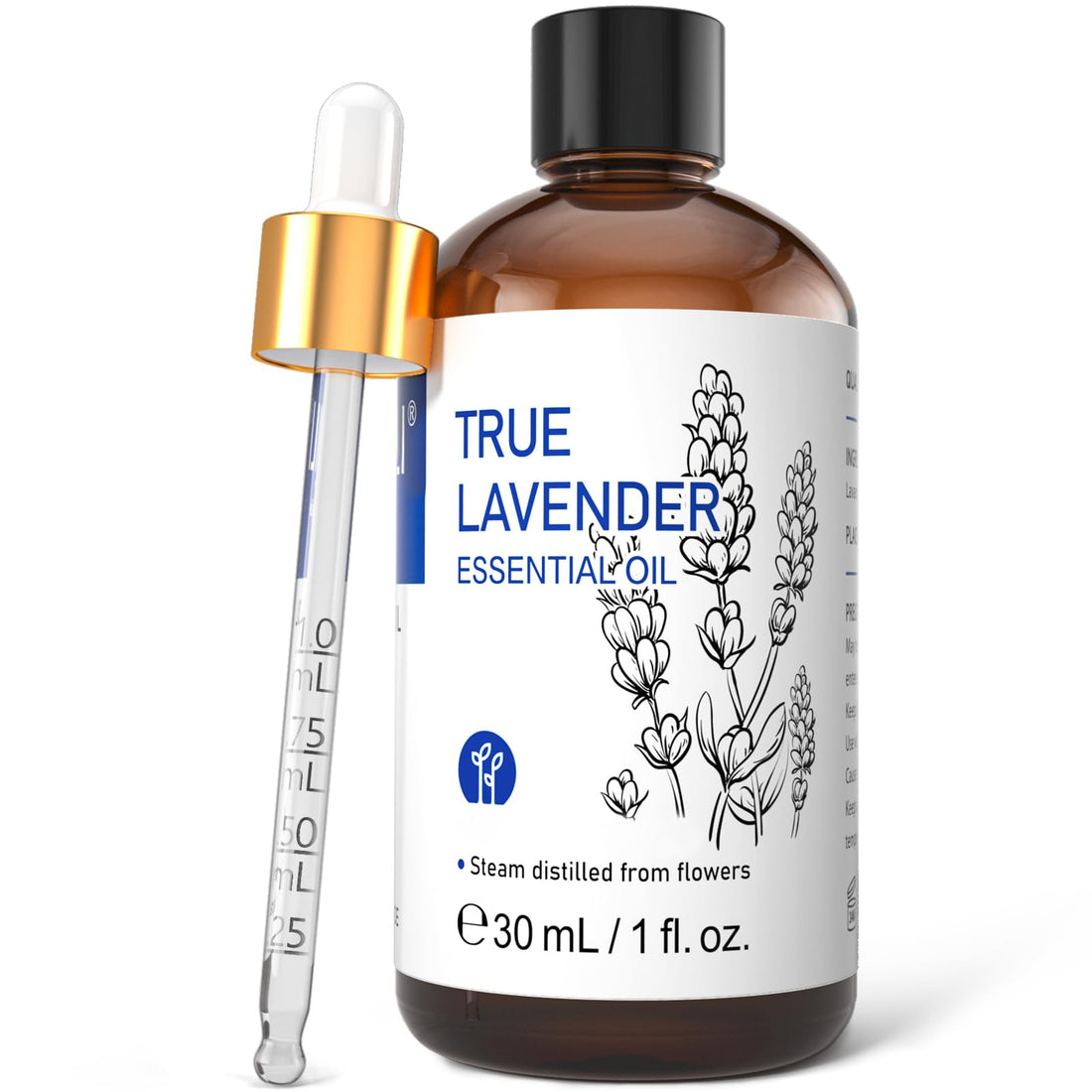 HIQILI 100ml Lavender Essential Oil Pure, 100% Natural Therapeutic Grade for Aromatherapy Diffuser, Skin Care, Hair, Includes Premium Quality Glass Dropper