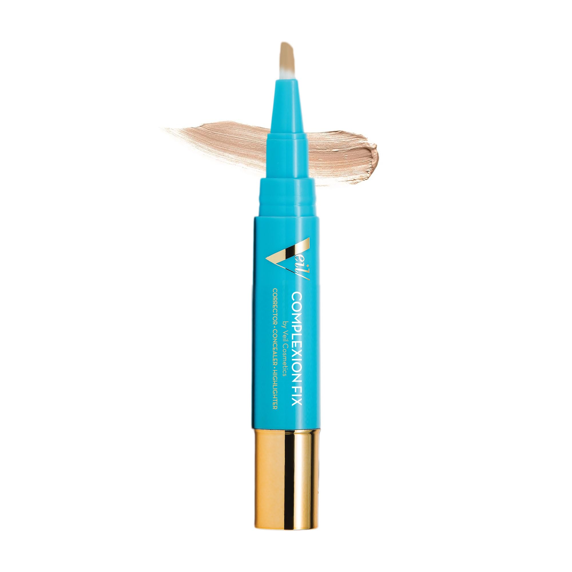 Complexion Fix Concealer - Hydrating Liquid Concealer for Under Eyes & Dark Circles - Infused with Hyaluronic Acid - Contour, Highlight, Correct - Anti-Aging, Vegan, Lightweight (3N Medium Neutral) Halalzen