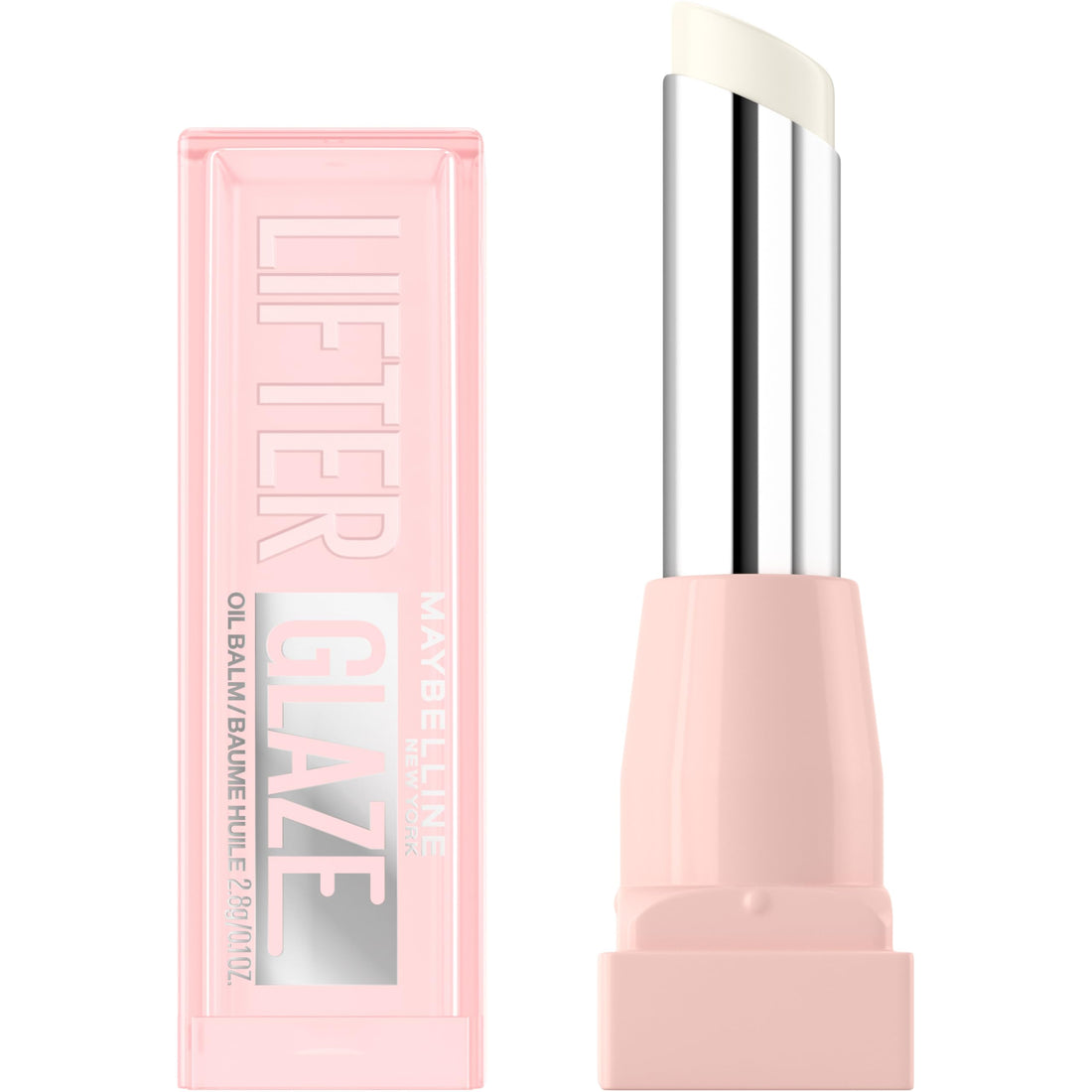 MAYBELLINE Lifter Glaze Oil Balm with Hyaluronic Acid and Hydrating Oil Blend, Lip Balm with 24HRs of Smooth, Moisturizing Shine, Pink Drip (Sheer Baby Pink) Halalzen