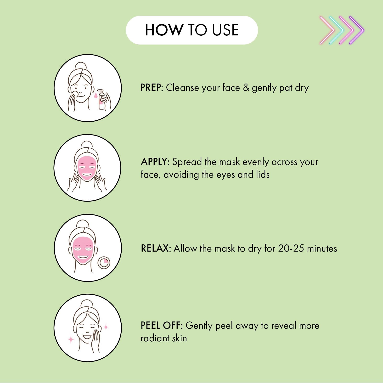 7th Heaven Cucumber Peel Off Face Mask with Hyaluronic Acid - Plump and Firm - All Skin Types