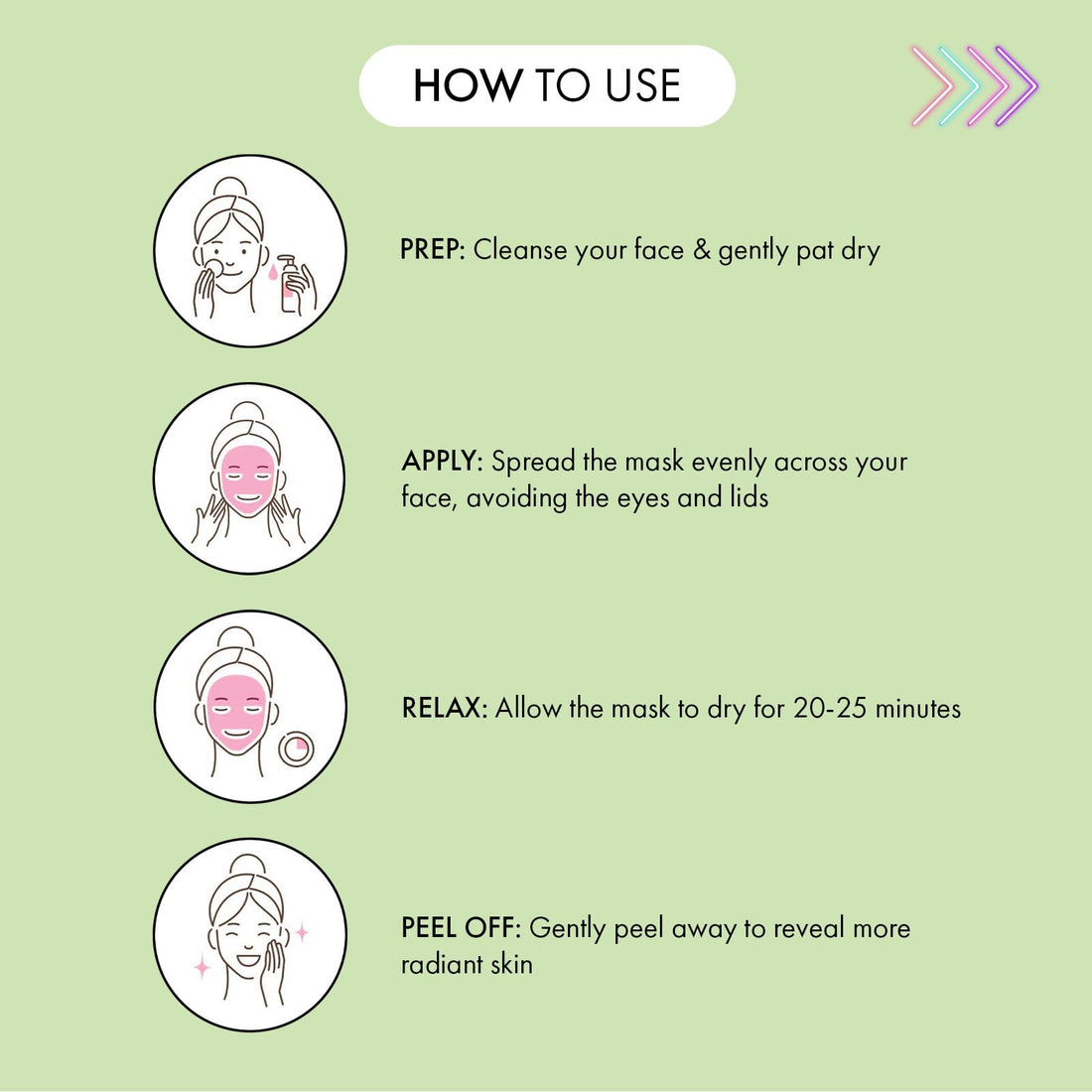 7th Heaven Cucumber Peel Off Face Mask with Hyaluronic Acid - Plump and Firm - All Skin Types