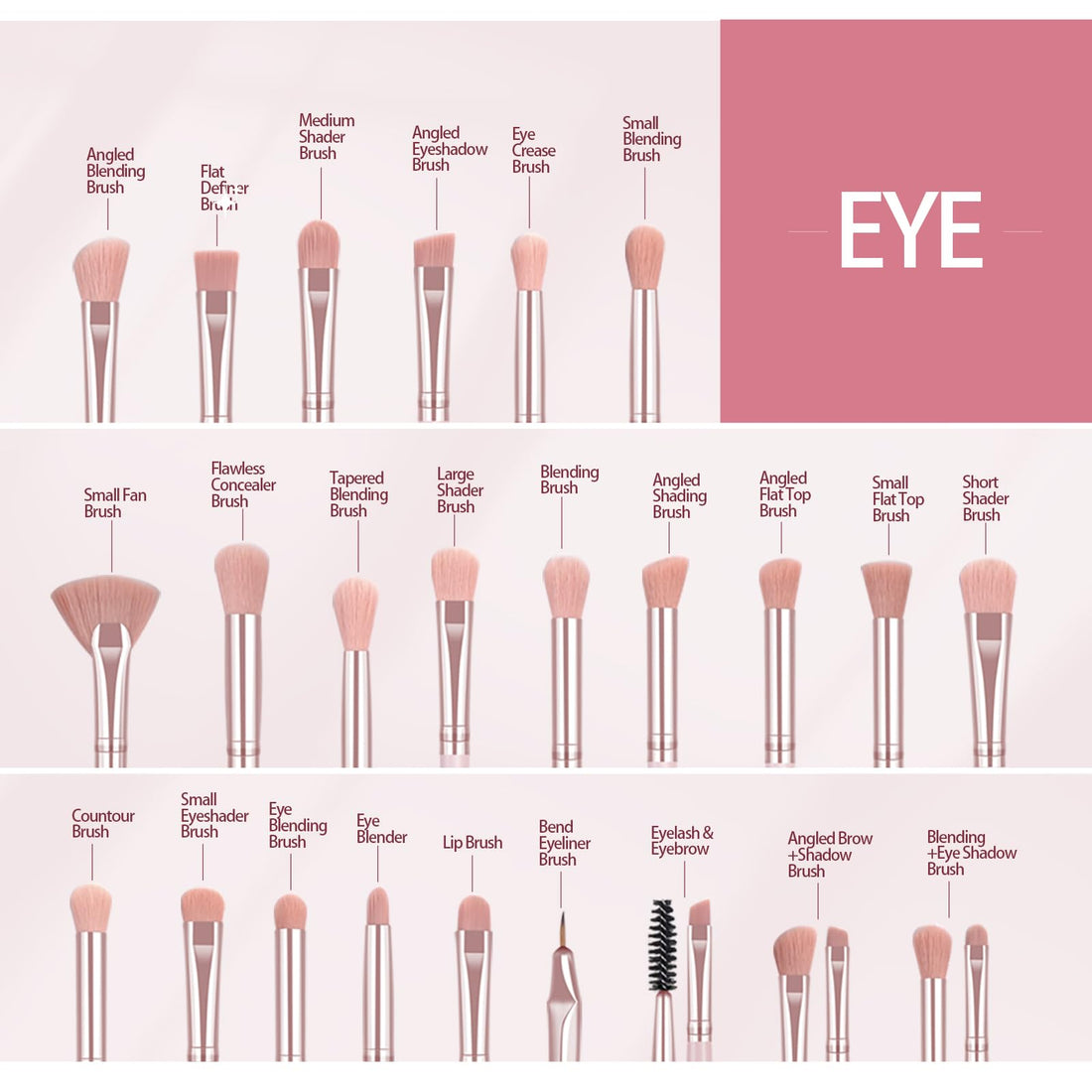 MAANGE Makeup Brush Set 49 Pcs Makeup Tool Set Premium Synthetic Foundation Powder Concealers Eye shadows Blush Makeup Brushes (Black, 49 Piece Set) Halalzen