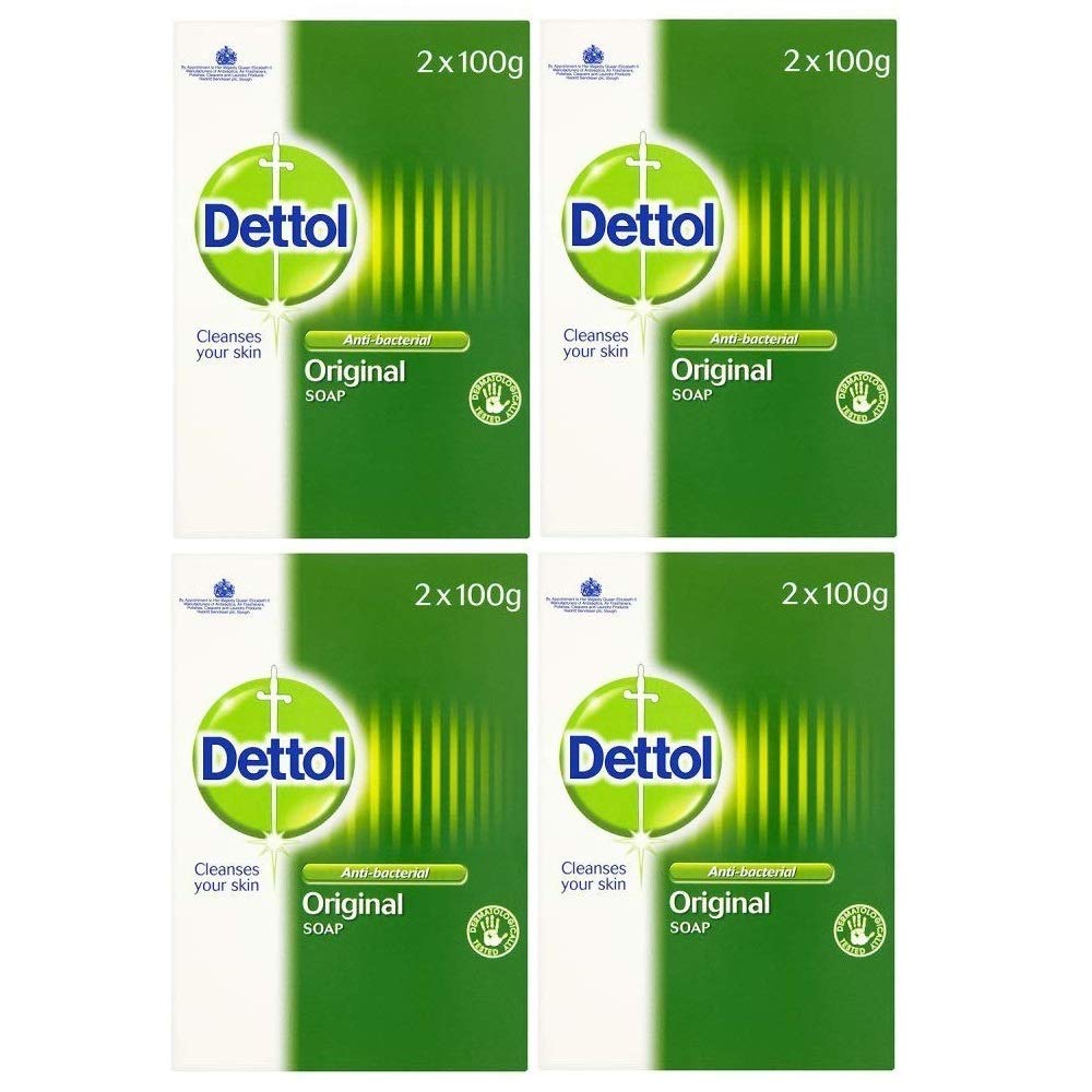 Dettol Antibacterial and Moisturings Bar Soap Original, Pack of 12 Halalzen