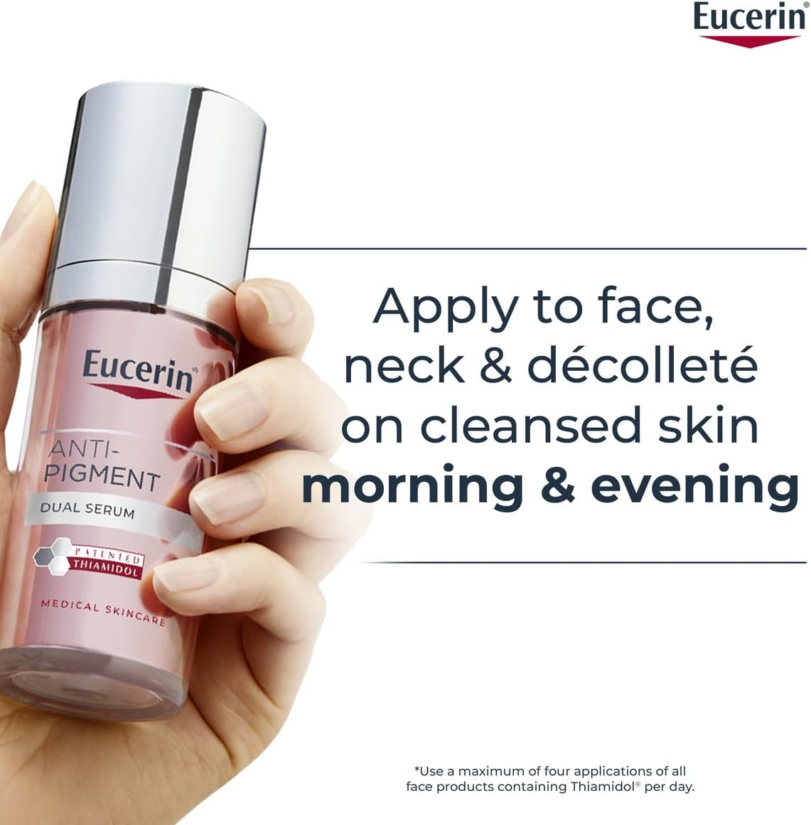 Eucerin Anti-Pigment Dual Face Serum 30ml, Hyperpigmentation Treatment for Age Spots and Uneven Skin Tone, Advanced Anti-Pigment Face Serum for Women with Hyaluronic Acid Halalzen
