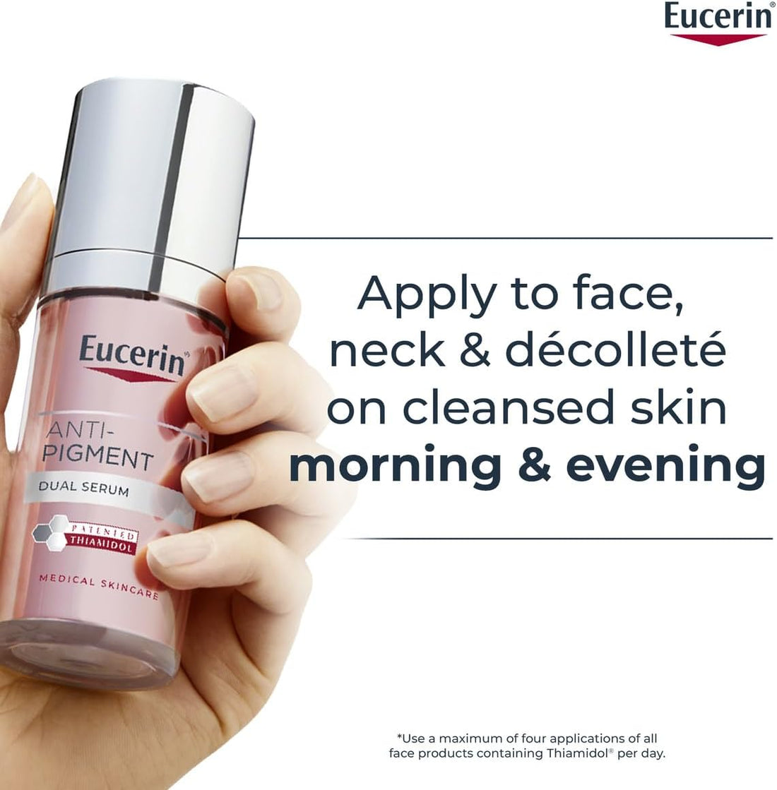 Eucerin Anti-Pigment Dual Face Serum 30ml, Hyperpigmentation Treatment for Age Spots and Uneven Skin Tone, Advanced Anti-Pigment Face Serum for Women with Hyaluronic Acid Halalzen