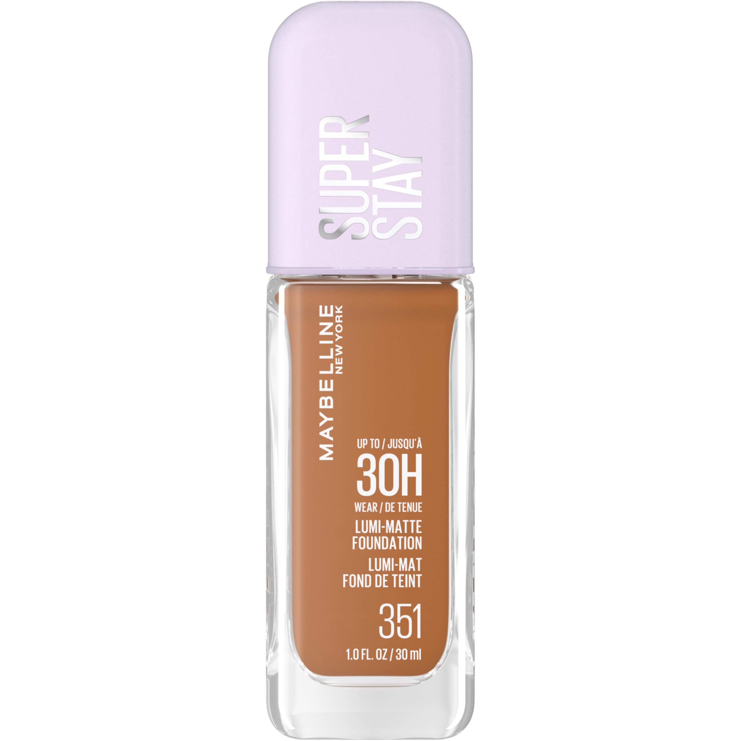 Maybelline New York Super Stay up to 30HR Lumi-Matte Foundation, Medium-Full Coverage, Vegan Formula*, Amino Acids, Niacinamide, Vitamin E, All Day Wear - Shade: 118 Halalzen