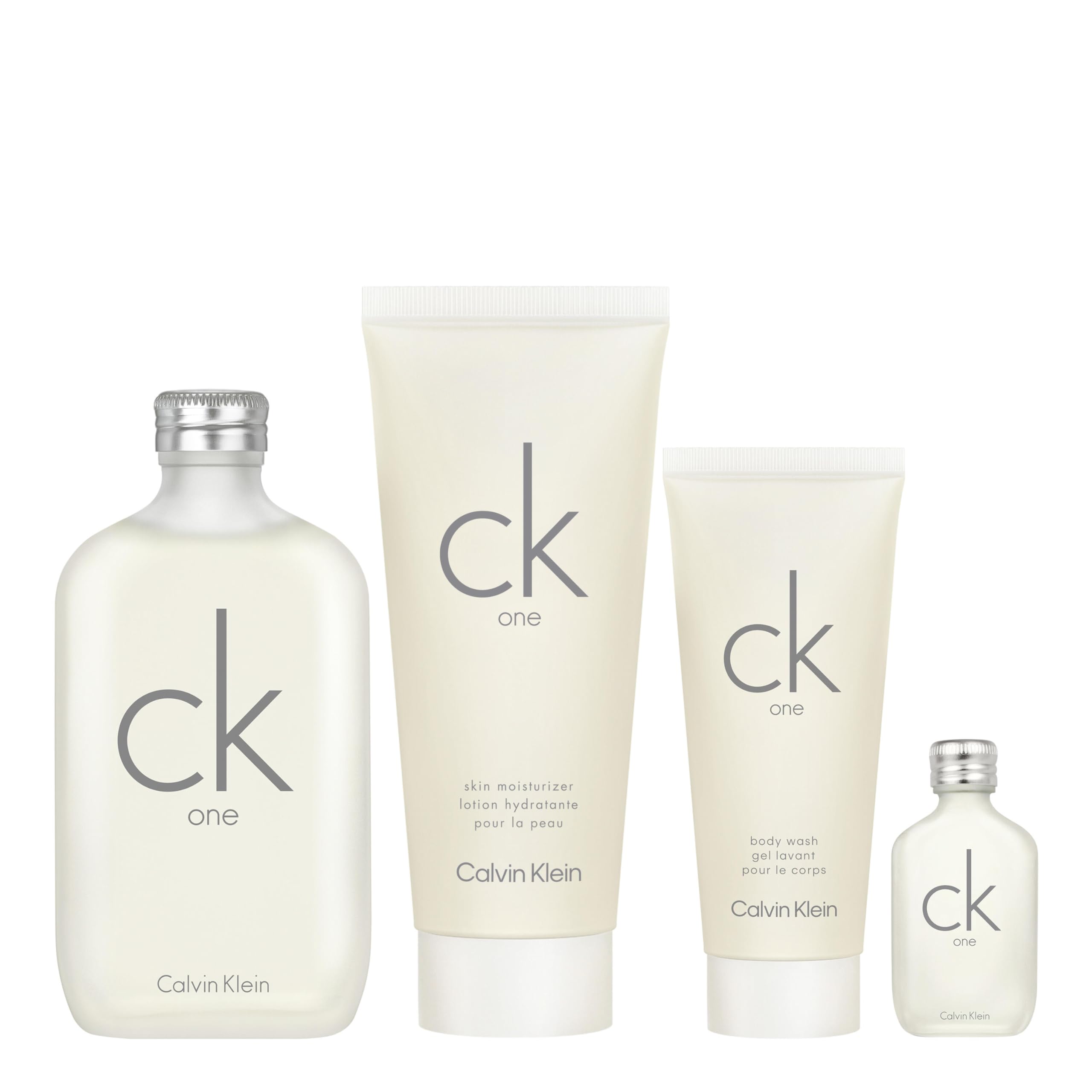 Calvin Klein CK One Eau de Toilette – Parfum unisexe agrumes – Avec des notes de thé vert, bergamote, cardamome, violette et ambre – Parfums de luxe unisexes – Parfum longue durée