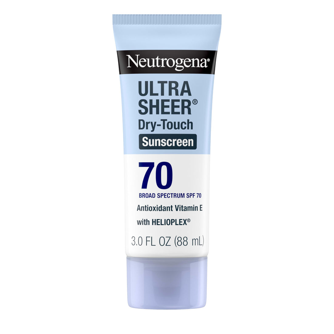Neutrogena Ultra Sheer Dry-Touch Sunscreen Lotion SPF 70, Broad Spectrum, Water Resistant 80 Min, Oil-Free, Oxybenzone-Free, Non-Comedogenic, Matte Finish, Body Sunscreen, Travel Size 3 Fl Oz Halalzen